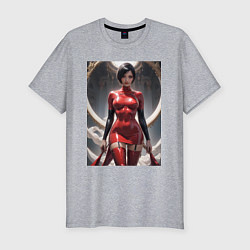 Футболка slim-fit Ада Вонг из Resident Evil, цвет: меланж