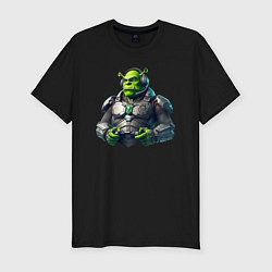 Мужская slim-футболка G2 esports team - cyber Shrek