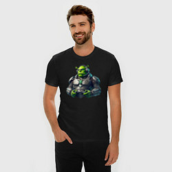 Футболка slim-fit G2 esports team - cyber Shrek, цвет: черный — фото 2