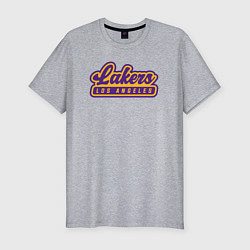 Мужская slim-футболка Basketball LA Lakers