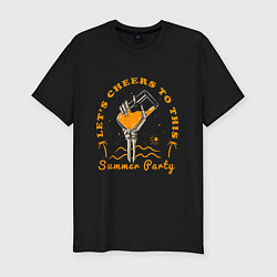 Футболка slim-fit Summer party, цвет: черный