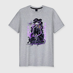 Футболка slim-fit Магическая битва Сатору Годжо сильнейший, цвет: меланж