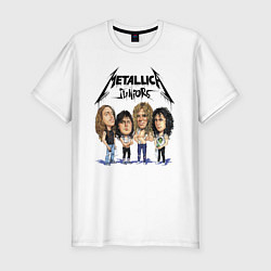 Футболка slim-fit Metallica juniors - cartoon, цвет: белый