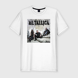 Футболка slim-fit Metallica - cool guys, цвет: белый