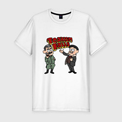 Футболка slim-fit Падение царизма, цвет: белый