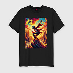 Футболка slim-fit Mick Jagger -mountain fantasy, цвет: черный