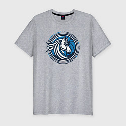 Футболка slim-fit Mavericks NBA, цвет: меланж