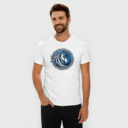 Футболка slim-fit Mavericks NBA, цвет: белый — фото 2