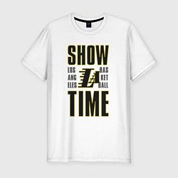 Мужская slim-футболка Lakers show time