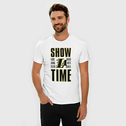 Футболка slim-fit Lakers show time, цвет: белый — фото 2