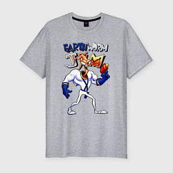 Футболка slim-fit Sega Jim, цвет: меланж