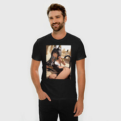 Футболка slim-fit Сфинкс в древнем Египте, цвет: черный — фото 2