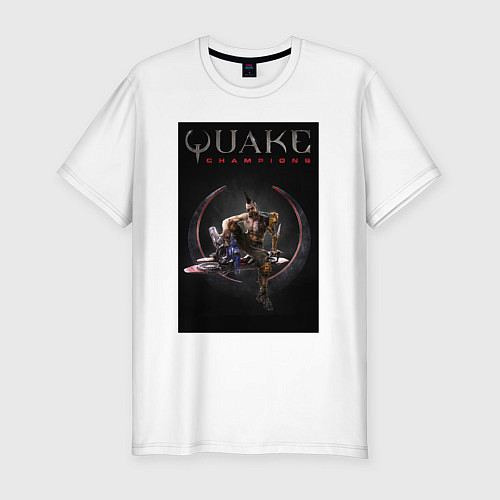 Мужская slim-футболка Quake champions Anarki / Белый – фото 1