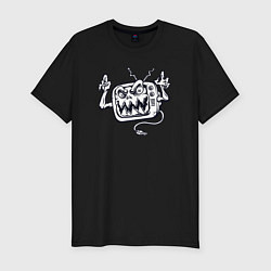 Футболка slim-fit Телевизор монстр, цвет: черный