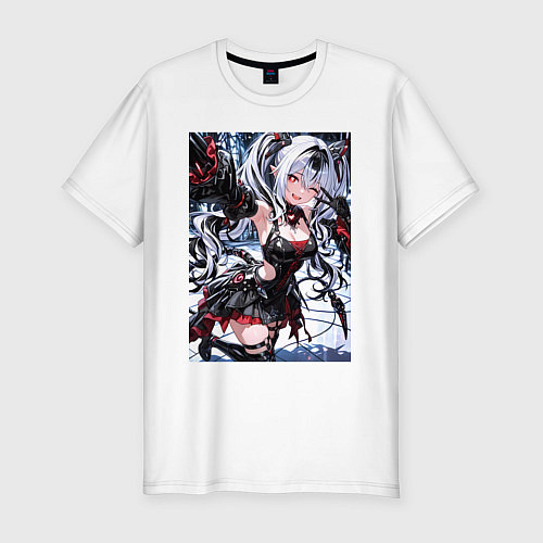 Мужская slim-футболка Jetavie Punishing Gray Raven / Белый – фото 1