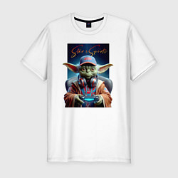 Футболка slim-fit Star eSports - Yoda, цвет: белый