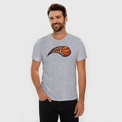 Футболка slim-fit Basketball shot, цвет: меланж — фото 2