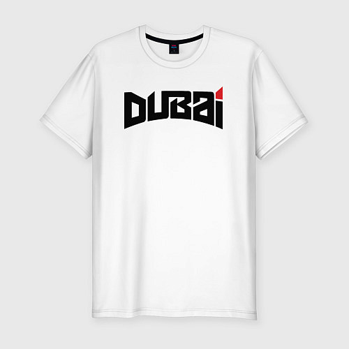 Мужская slim-футболка Дубай сити / Белый – фото 1
