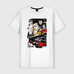 Мужская slim-футболка Star Trek: Команда Энтерпрайз