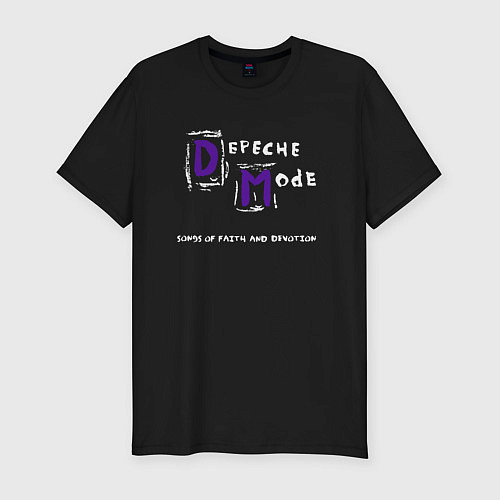 Мужская slim-футболка Depeche Mode - Sofad release / Черный – фото 1