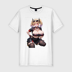 Футболка slim-fit Burnice White Zenless Zone Zero, цвет: белый