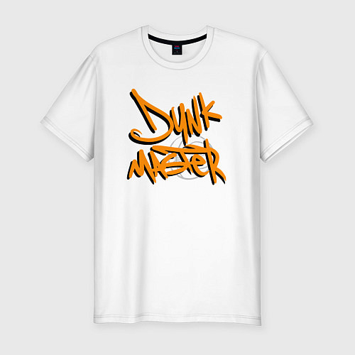 Мужская slim-футболка Dunk master / Белый – фото 1