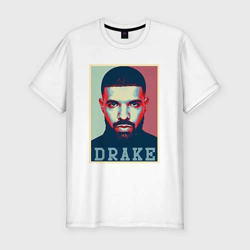 Мужская slim-футболка Drake / Белый – фото 1
