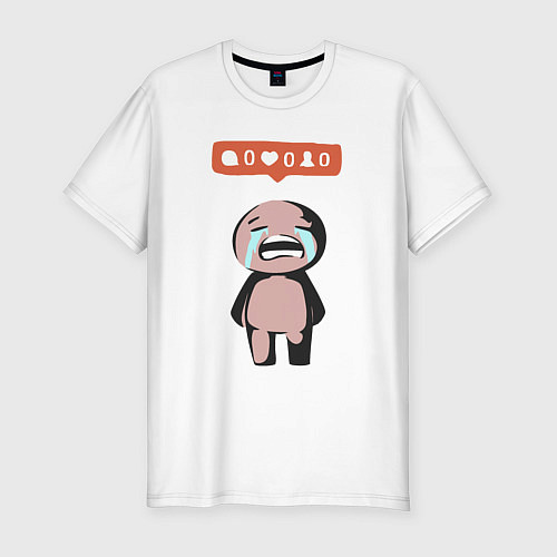 Мужская slim-футболка Нет лайков / Белый – фото 1