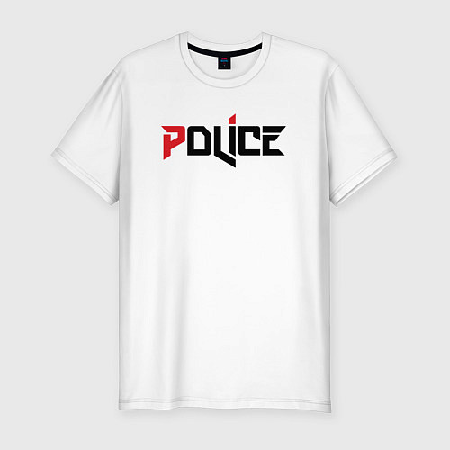 Мужская slim-футболка Police / Белый – фото 1