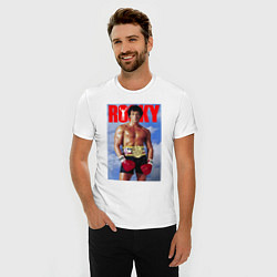 Футболка slim-fit Rocky - Stallone, цвет: белый — фото 2