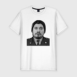 Футболка slim-fit Паша техник в форме, цвет: белый