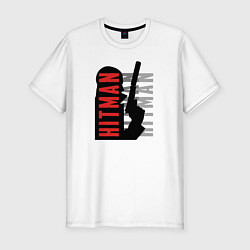 Футболка slim-fit Hitman - Агент 47, цвет: белый