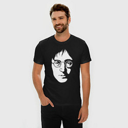 Футболка slim-fit Джон Леннон, цвет: черный — фото 2