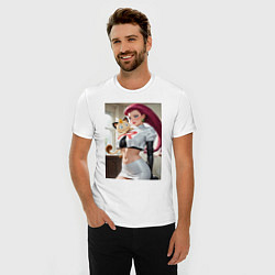 Футболка slim-fit Джесси и Мяут - команда Р: Покемоны, цвет: белый — фото 2