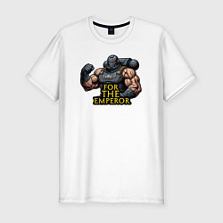 Футболка slim-fit За императора Warhammer 40k, цвет: белый
