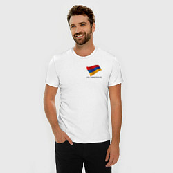 Футболка slim-fit Я Арменин - патриотизм, цвет: белый — фото 2