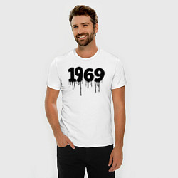 Футболка slim-fit Капающий 1969, цвет: белый — фото 2