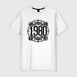 Футболка slim-fit Механический ритм 1980, цвет: белый