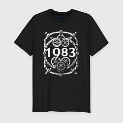 Футболка slim-fit Механический год 1983, цвет: черный