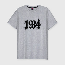 Футболка slim-fit Готический год 1984, цвет: меланж