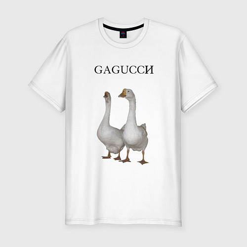 Мужская slim-футболка Gagucci / Белый – фото 1