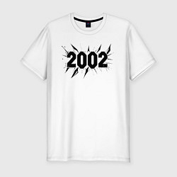 Футболка slim-fit Разрыв времени 2002, цвет: белый