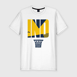 Футболка slim-fit Indiana hoop, цвет: белый