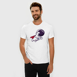 Футболка slim-fit Spaceman superman, цвет: белый — фото 2