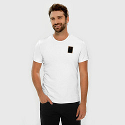 Футболка slim-fit Урист: туз буби, цвет: белый — фото 2