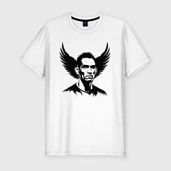 Мужская slim-футболка Крылатый Тони Фергюсон