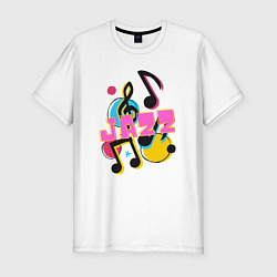 Футболка slim-fit Melody jazz, цвет: белый