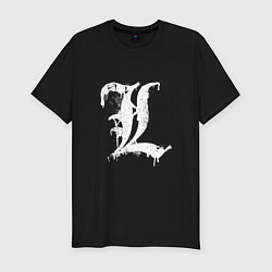 Футболка slim-fit Death note - L logo, цвет: черный