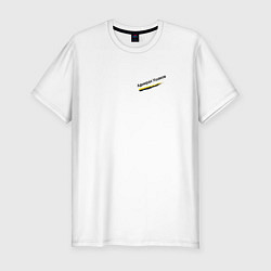 Футболка slim-fit Бури обратятся к славе России Ушаков орнамент с ор, цвет: белый