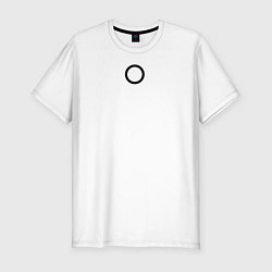 Футболка slim-fit Игра в кальмара работник круг белая, цвет: белый